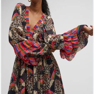 Farm Rio Toucan Leopard Maxi Dress (M)